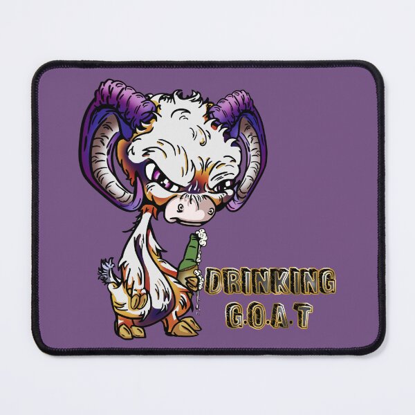 Item preview, Purple and Orange Cartoon Drink GOAT - Greatest of all time designed and sold by iduzarts.