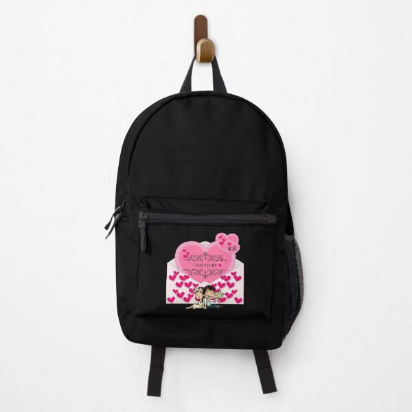 Item preview, Our Story (Pink on Black) designed and sold by PawsitiveMum.