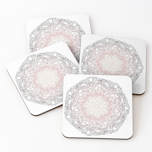 Item preview, Warming Embers Line Art Mandala designed and sold by BucketCreates.