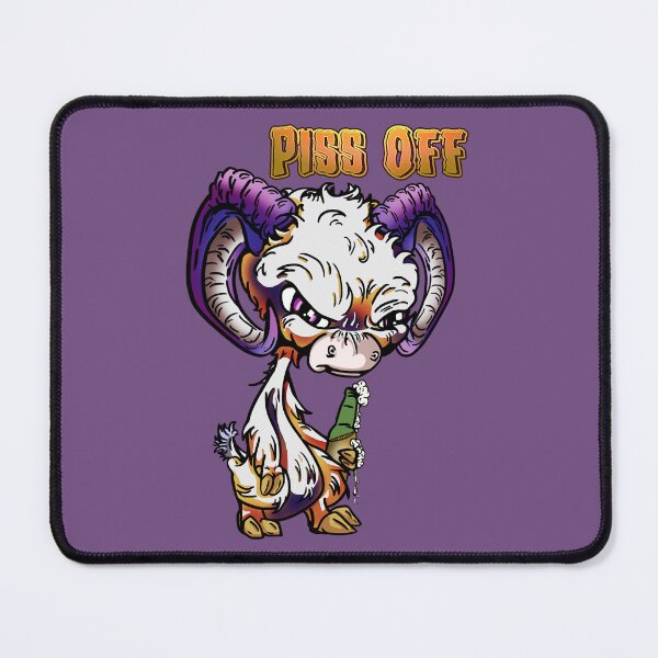 Item preview, Purple and Orange Cartoon Drink GOAT - Piss Off designed and sold by iduzarts.
