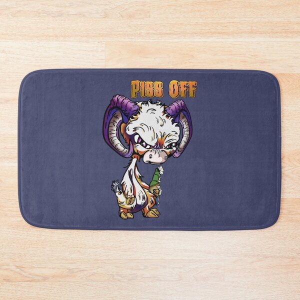 Item preview, Purple and Orange Cartoon Drink GOAT - Piss Off designed and sold by iduzarts.