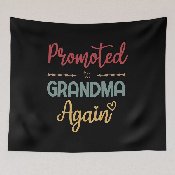 Item preview, Promoted to Grandma Again New Grandma Flowers Gift designed and sold by BestComicss.