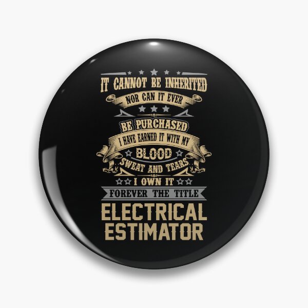 Item preview, Electrical Estimator T Shirt - Forever The Title Job Gift Item Tee designed and sold by celiagomez456.