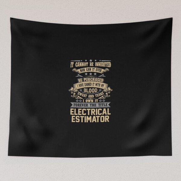 Item preview, Electrical Estimator T Shirt - Forever The Title Job Gift Item Tee designed and sold by celiagomez456.