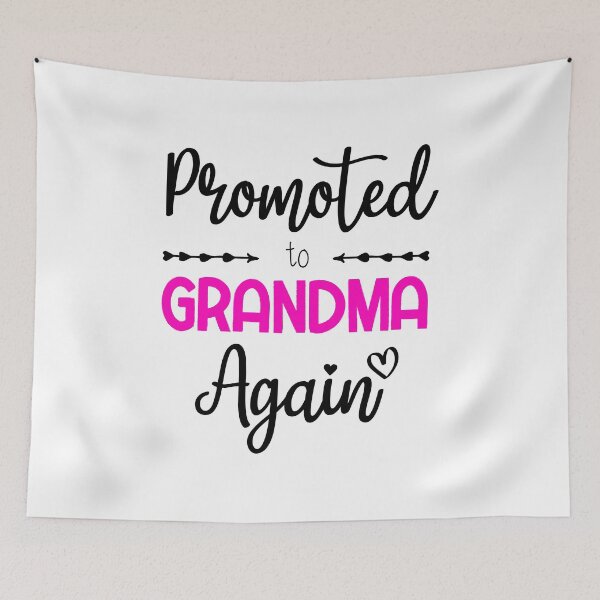 Item preview, Promoted to Grandma Again New Grandma Flowers Gift designed and sold by BestComicss.