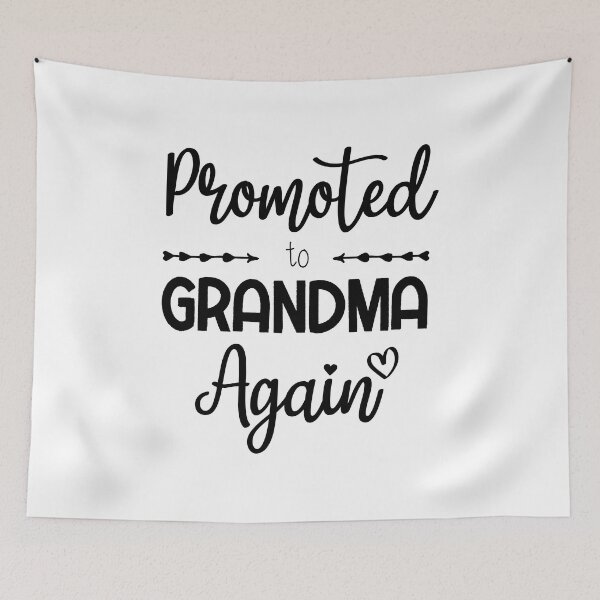 Item preview, Promoted to Grandma Again New Grandma Flowers Gift designed and sold by BestComicss.