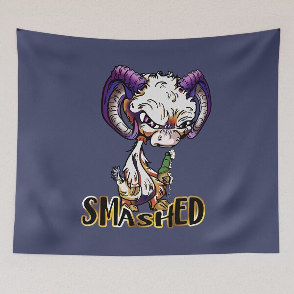 Item preview, Purple and Orange Cartoon Drink GOAT - Smashed designed and sold by iduzarts.