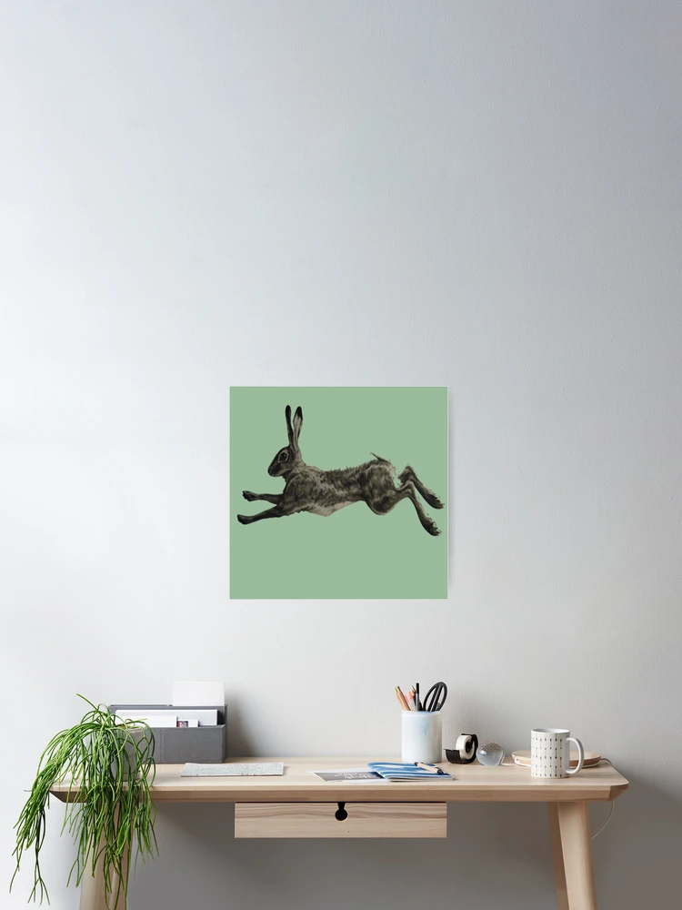 Thumbnail 2 of 3, Poster, Running Rabbit designed and sold by Lar888.
