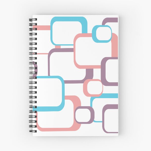 Item preview, Retro Squares Pattern Pink Blue Purple designed and sold by ValeriesGallery.