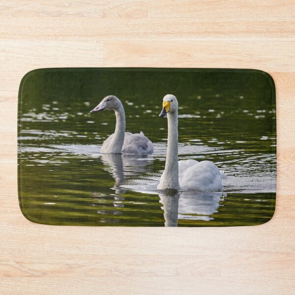 Item preview, Whooper swan  on green water designed and sold by Jouko Lehto Photography.
