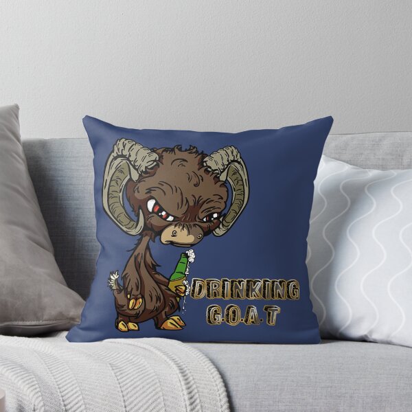 Item preview, Brown Cartoon Drink GOAT - Greatest of All Time designed and sold by iduzarts.