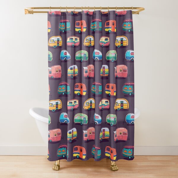 Happy Camper Shower Curtain