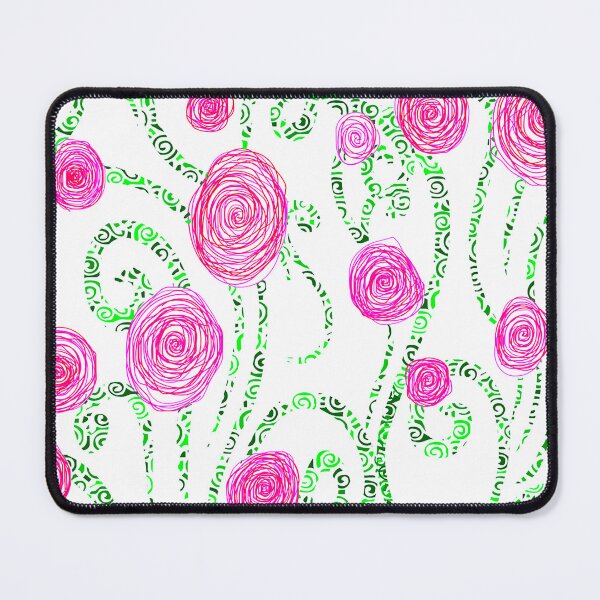 Item preview, Estampado floral verde y rosa designed and sold by Hena Tayeb.
