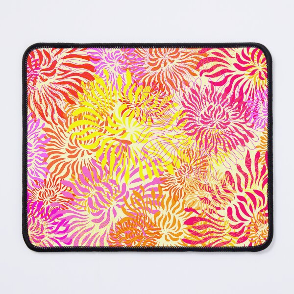 Item preview, patrón de flores de colores brillantes designed and sold by Hena Tayeb.