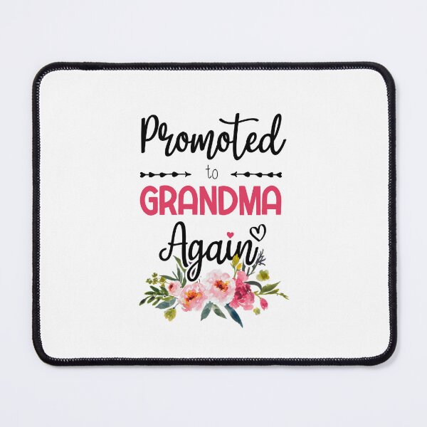 Item preview, Promoted to Grandma Again New Grandma Flowers Gift designed and sold by BestComicss.