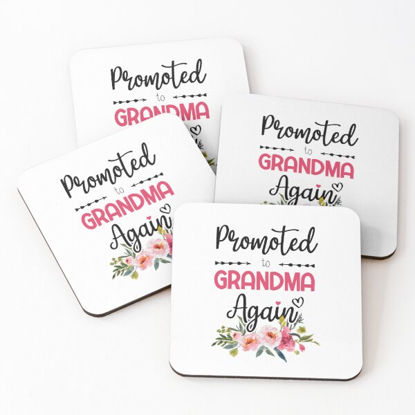 Item preview, Promoted to Grandma Again New Grandma Flowers Gift designed and sold by BestComicss.