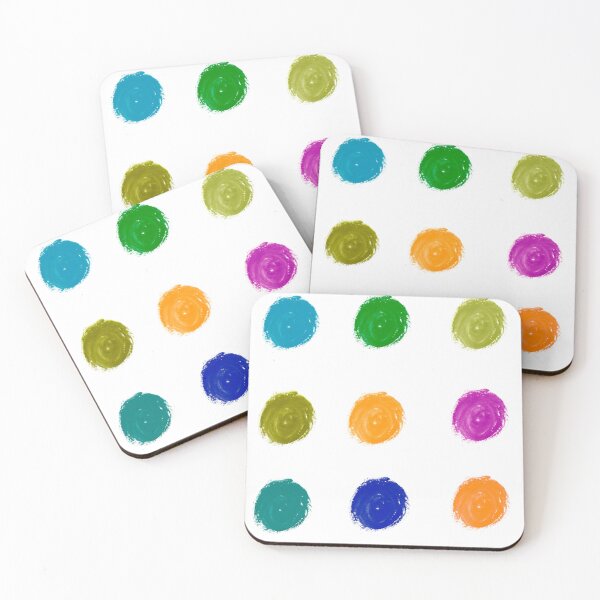 Item preview, Painted Colour Dots  designed and sold by RedartDesign.