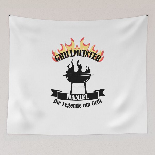 Item preview, Grill master Daniel funny saying first name designed and sold by JanooFactory.