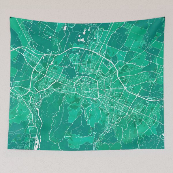 Item preview, Bologna City Map of Emilia-Romagna, Italy - Watercolor designed and sold by deMAP.