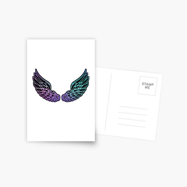 Stranded purple feathers of an exotic bird Postcard for Sale by NancyEle