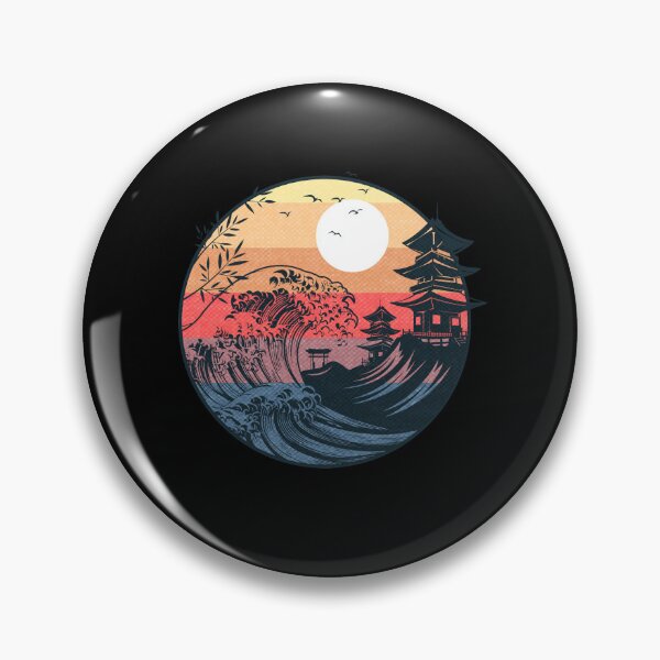 Item preview, The Great Sunset Wave Hokusai Kaiju designed and sold by ViolaWolff.