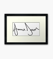Jamie Dornan Autograph Framed Print