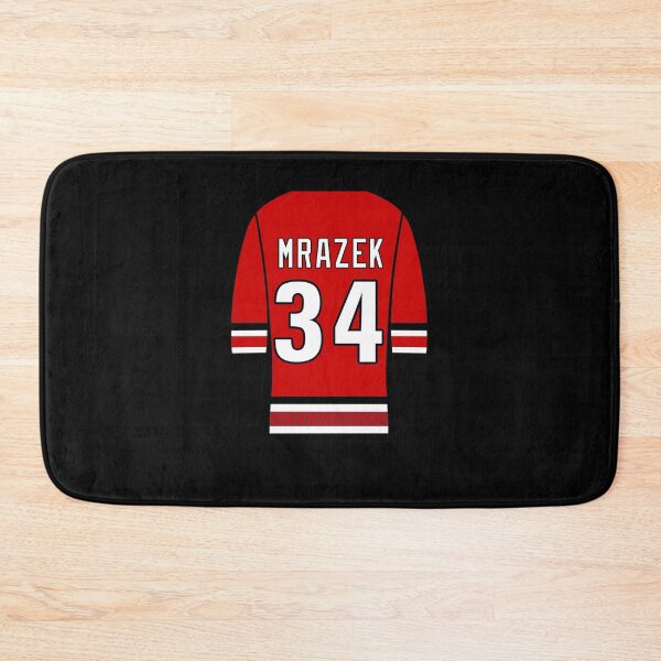 Item preview, Petr Mrazek Jersey Sticker designed and sold by baileyhodg.