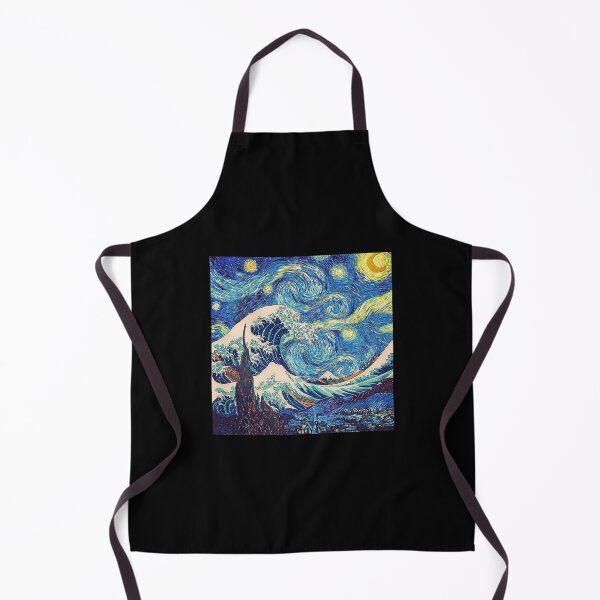 Item preview, The Great Wave Off Kanagawa - The Starry Night designed and sold by ViolaWolff.