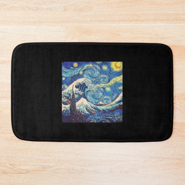 Item preview, The Great Wave Off Kanagawa - The Starry Night designed and sold by ViolaWolff.