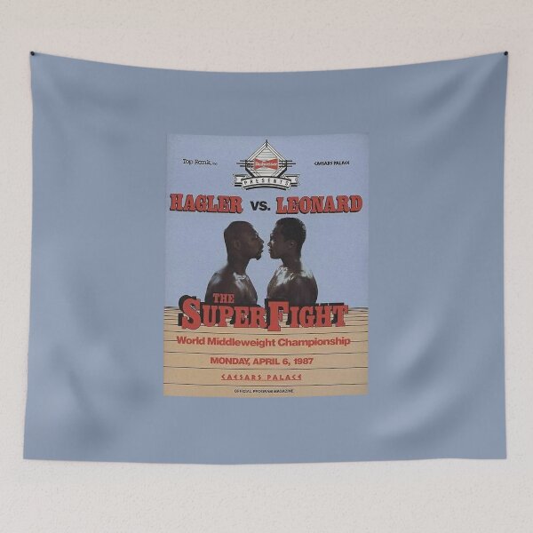 Item preview, Marvin Hagler vs Sugar Ray Leonard Poster designed and sold by PeacefulRiver.