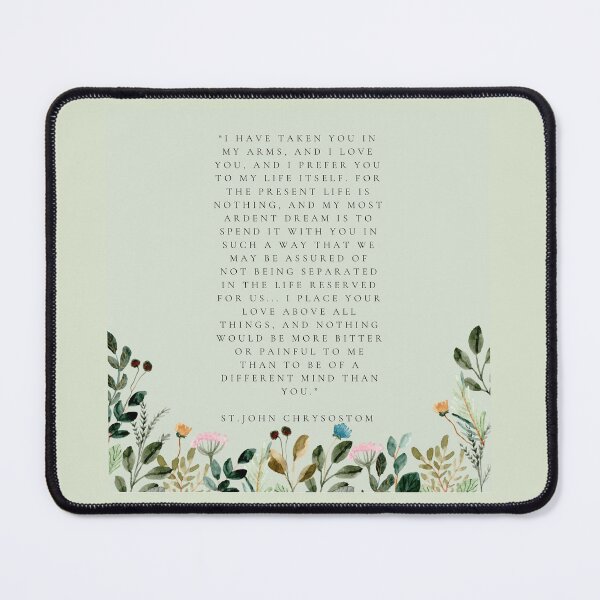 Item preview, St. John Chrysostom Marriage Quote designed and sold by One-In-Essence.
