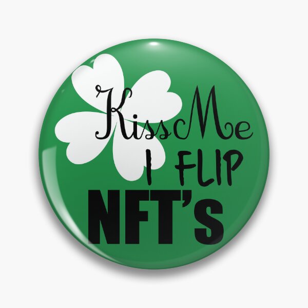 Item preview, Kiss Me, I Flip NFT's (filled shamrock) designed and sold by nftygirl.
