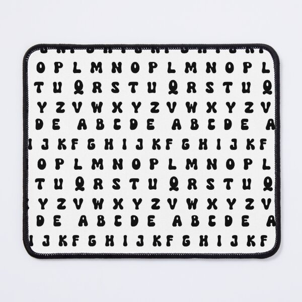 Item preview, ABC Alphabet Black designed and sold by MadeByBeata.
