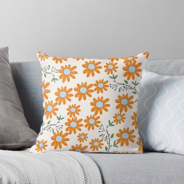 Item preview, Watercolors Orange Flowers pattern designed and sold by IZIStore.
