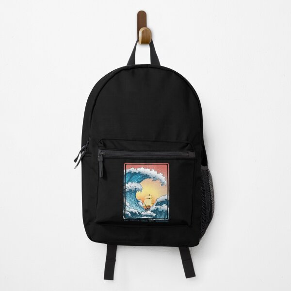 Item preview, The Great Wave off Kanagawa Sunset Poster designed and sold by ViolaWolff.