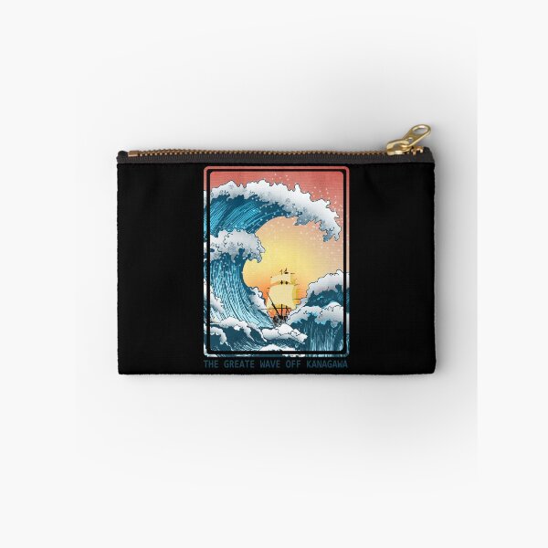 Item preview, The Great Wave off Kanagawa Sunset Poster designed and sold by ViolaWolff.
