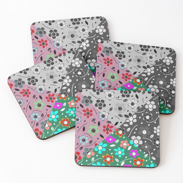 Item preview, Quad Color Sequence Floral Pattern Collage designed and sold by RyanCaudell.