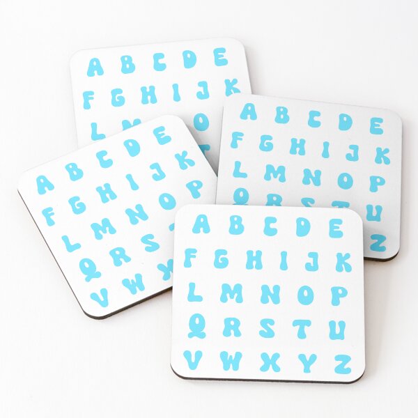 Item preview, ABC Alphabet Blue designed and sold by MadeByBeata.