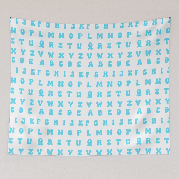 Item preview, ABC Alphabet Blue designed and sold by MadeByBeata.
