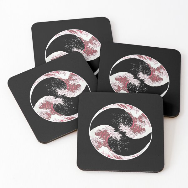 Item preview, Yin Yang Hokusai Monte Fuji Gran Ola Kanagawa designed and sold by ViolaWolff.