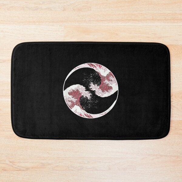 Item preview, Yin Yang Hokusai Mt Fuji Great Wave Kanagawa designed and sold by ViolaWolff.