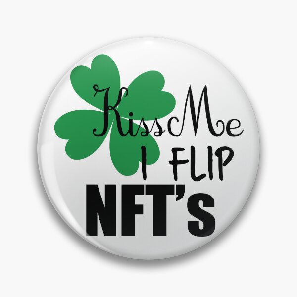 Item preview, Kiss Me, I Flip NFT's (filled shamrock) designed and sold by nftygirl.
