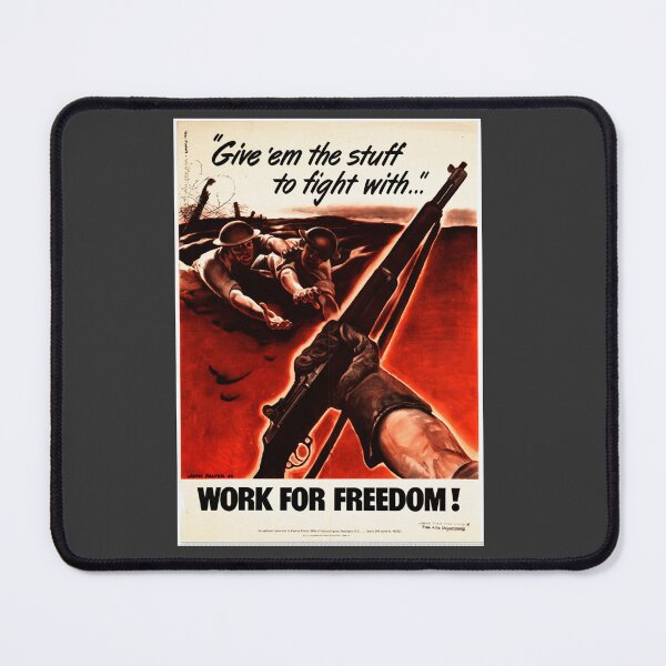 Item preview, Work for Freedom - USA War Poster designed and sold by PeacefulRiver.