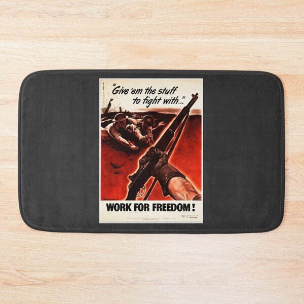 Item preview, Work for Freedom - USA War Poster designed and sold by PeacefulRiver.