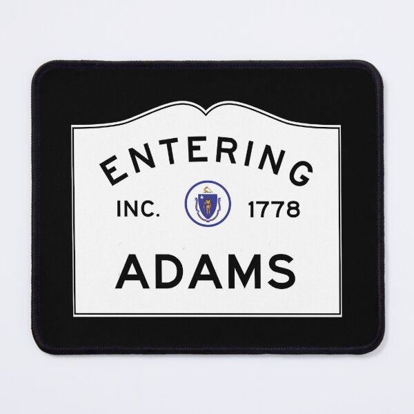 Item preview, Entering Adams Massachusetts - Commonwealth of Massachusetts Road Sign  designed and sold by NewNomads.