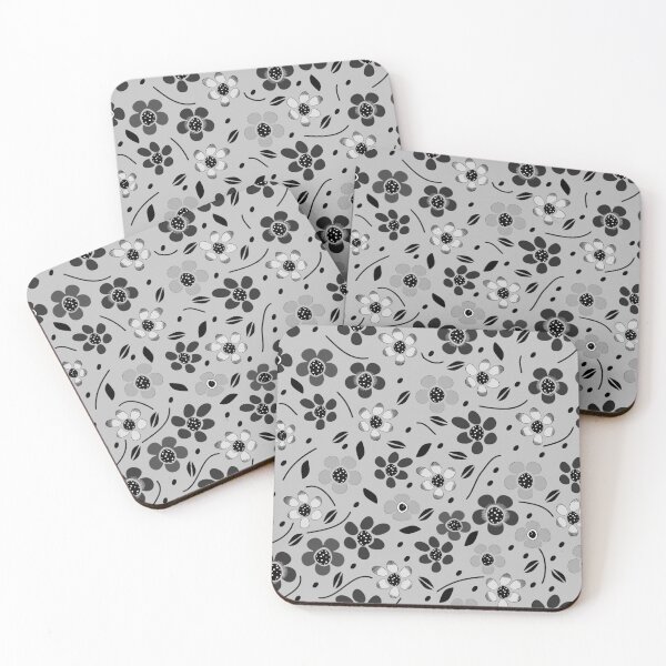 Item preview, Neutral, Inverted Gray and White Toned Floral Pattern background designed and sold by RyanCaudell.