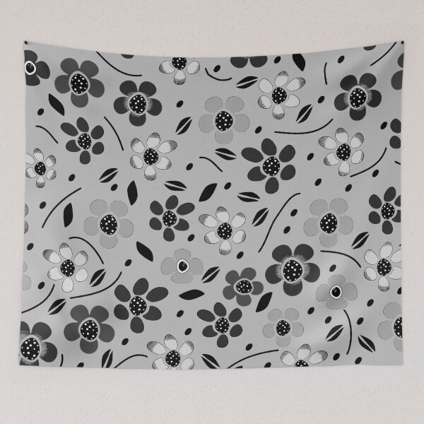 Item preview, Neutral, Inverted Gray and White Toned Floral Pattern background designed and sold by RyanCaudell.