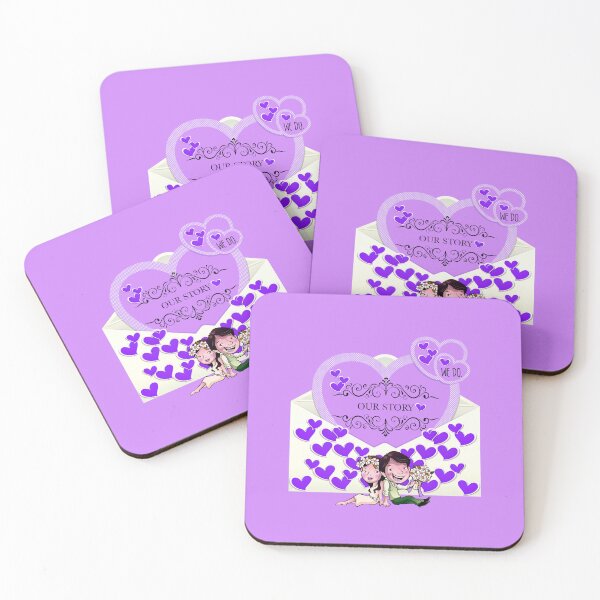 Item preview, Our Story (Purple on Purple) designed and sold by PawsitiveMum.