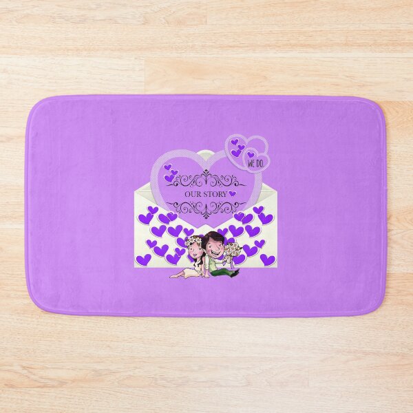 Item preview, Our Story (Purple on Purple) designed and sold by PawsitiveMum.