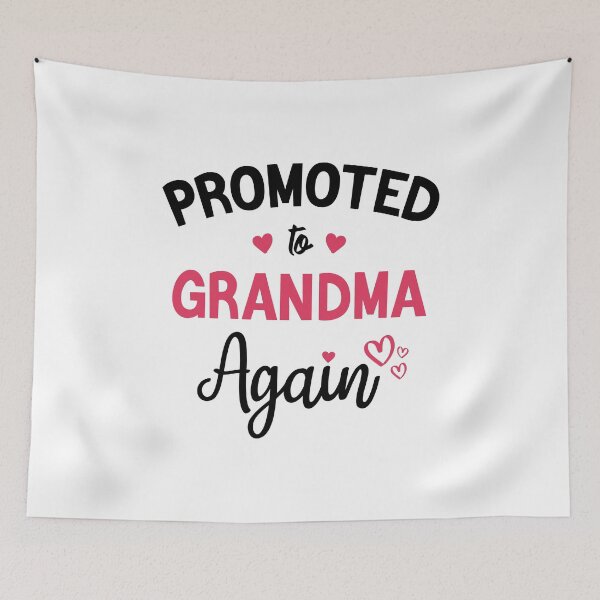 Item preview, Promoted to Grandma Again New Grandma Flowers Gift designed and sold by BestComicss.